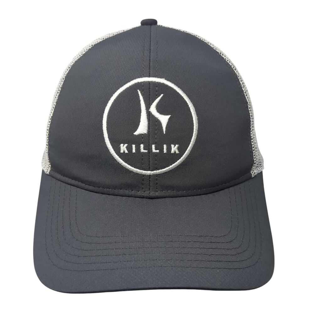 Killik Snapback Trucker Hat Gray One Size Adjustable Embroidered Mesh Back